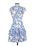 ML Monique Lhuillier Paisley Blue Cocktail Dress Size 4 - photo 2