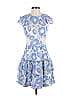 ML Monique Lhuillier Paisley Blue Cocktail Dress Size 4 - photo 1