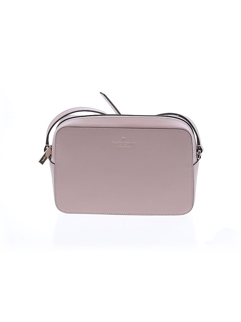 Kate Spade New York 100% Leather Gray Pink Leather Crossbody Bag One size - photo 1