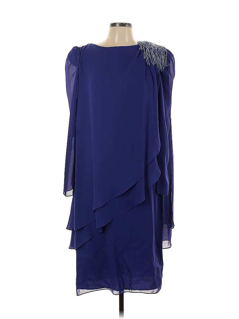 Pre-owned Unbranded Cocktail Dress In Blue