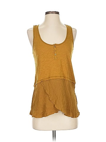 Little Yellow Button Tank Top (view 1)