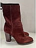 Jimmy Choo 100% Leather Burgundy Boots Size EU 35 1/2 - photo 8