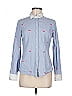 Tommy Hilfiger 100% Cotton Hearts Blue Long Sleeve Button-Down Shirt Size M - photo 1
