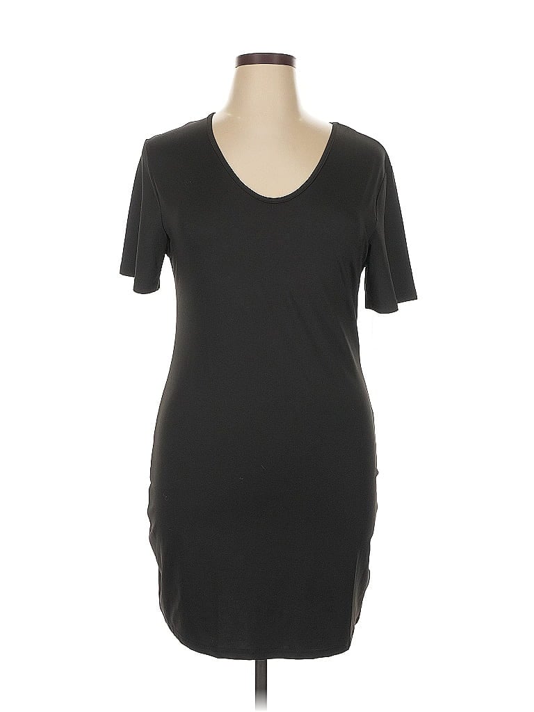 Pre-owned Shein Curve Casual Dress In Black