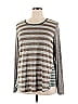 LOGO by Lori Goldstein Gray Long Sleeve T-Shirt Size XL - photo 1