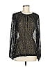 BCBGMAXAZRIA Black Long Sleeve Blouse Size M - photo 1