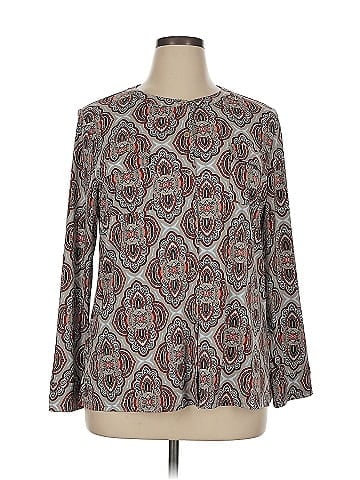 Dana Buchman Long Sleeve Blouse (view 1)
