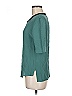 3.1 Phillip Lim 100% Silk Teal 3/4 Sleeve T-Shirt Size 6 - photo 5