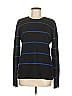Equipment 100% Cashmere Stripes Black Cashmere Pullover Sweater Size L - photo 1