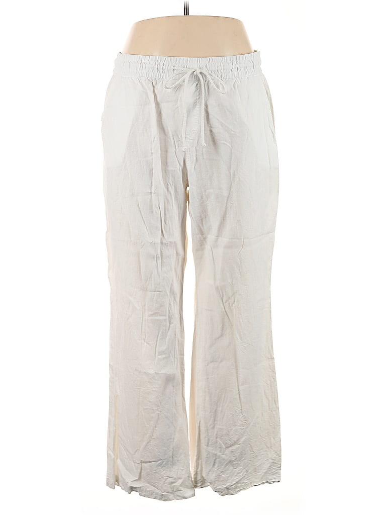 Soho JEANS NEW YORK & COMPANY Gray Linen Pants Size XL - photo 1