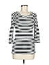 Michael Stars for Anthropologie Stripes Gray 3/4 Sleeve T-Shirt Size M - photo 1