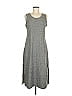 T by Talbots Solid Gray Casual Dress Size M - photo 1