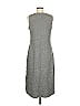 T by Talbots Solid Gray Casual Dress Size M - photo 2