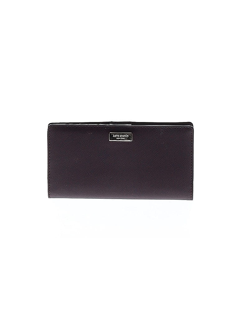 Kate Spade New York 100% Leather Burgundy Purple Leather Wallet One size - photo 1