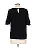 INC International Concepts Black Short Sleeve Top Size L - photo 2