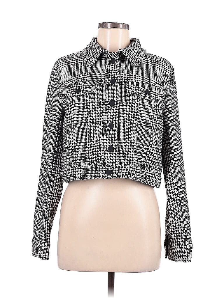 Forever 21 Houndstooth Gray Jacket Size M - photo 1