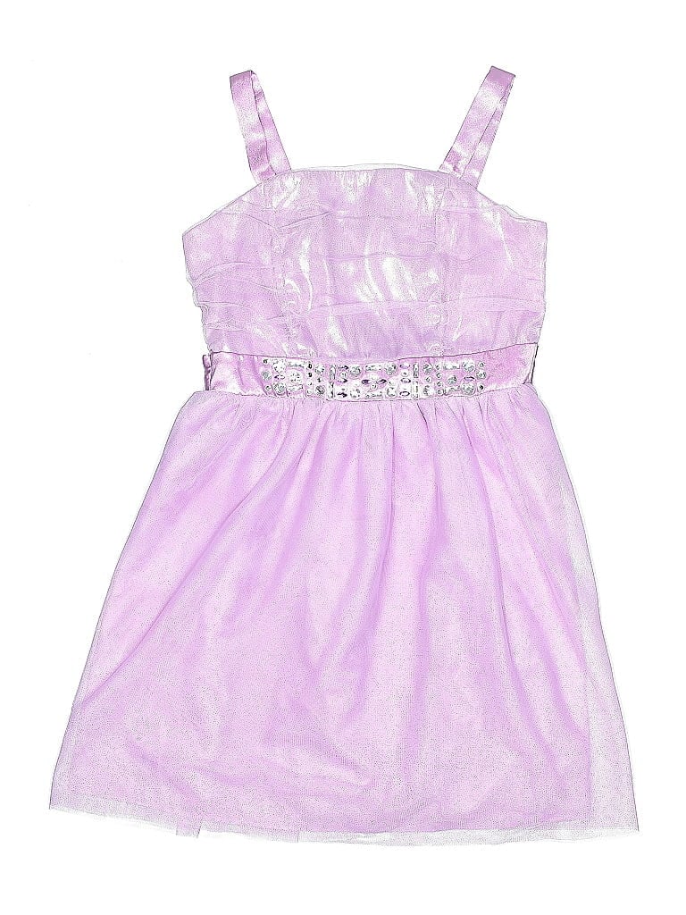 Justice 100% Polyester Purple Dress Size 10 - photo 1
