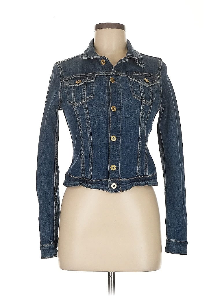 &Denim by H&M Blue Denim Jacket Size 6 - photo 1