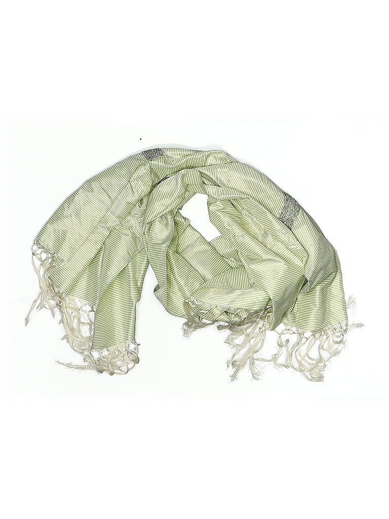 Pre-owned Assorted Brands Scarf In Green