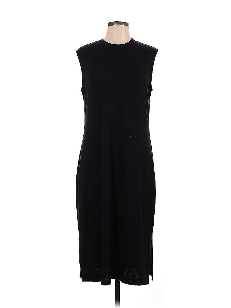 prologue Solid Black Casual Dress Size L - photo 1