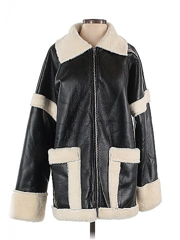 PrettyLittleThing Faux Leather Jacket (view 1)