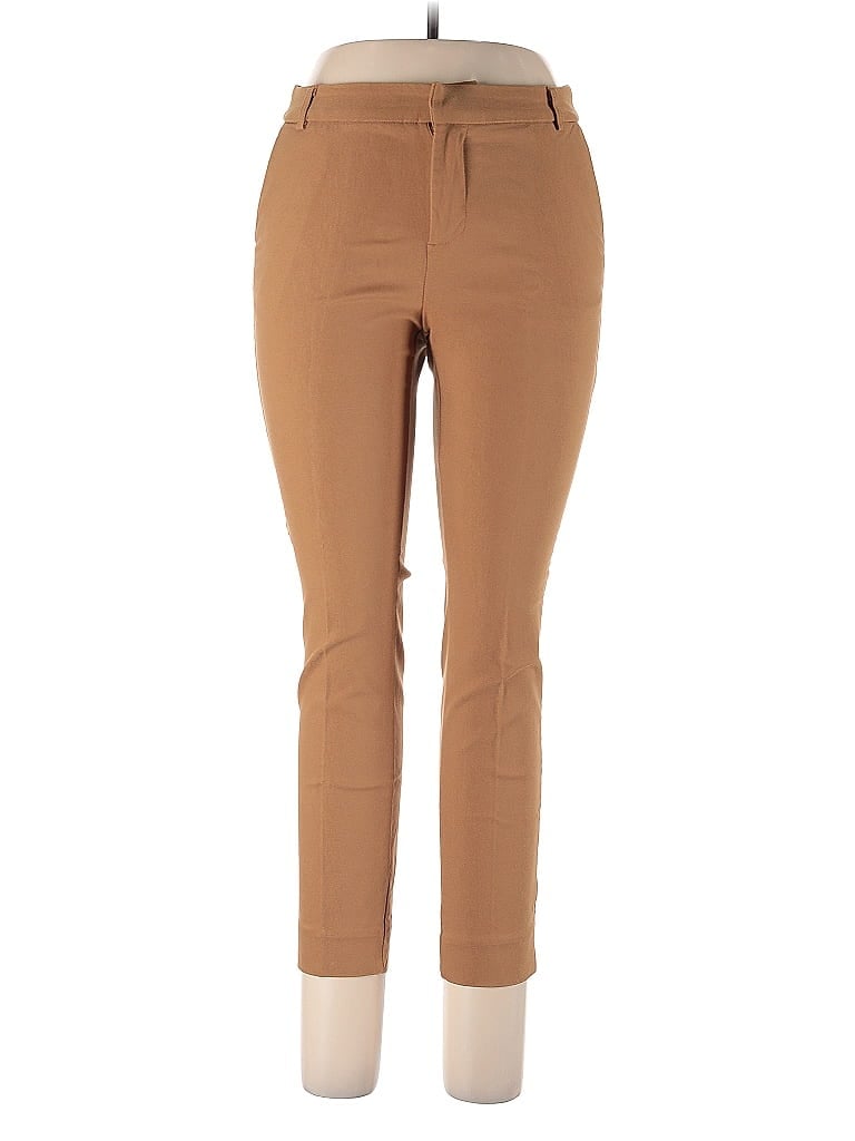 Amisu Solid Brown Casual Pants Size 10 - photo 1