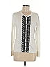 August Silk 100% Silk Ivory Silk Cardigan Size M - photo 1