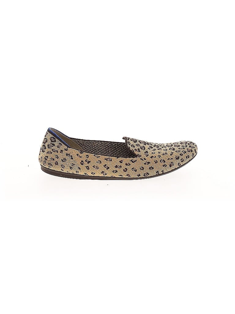 ROTHY'S Animal Print Brown Tan Flats Size 11 1/2 - photo 1