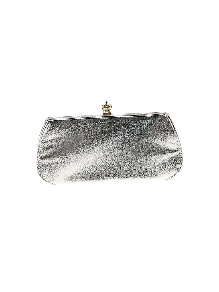 Unbranded Metallic Silver Gold Clutch One size - photo 1