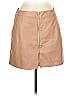 Alexia Admor 100% Polyurethane Tan Faux Leather Skirt Size 8 - photo 1