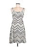 Maurices Chevron-herringbone Gray Casual Dress Size 9 - 10 - photo 1