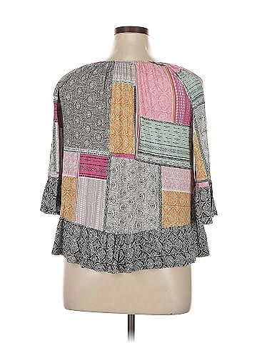 Style&Co 3/4 Sleeve Blouse (view 2)
