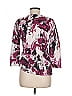 Ann Taylor Factory 100% Cotton Purple 3/4 Sleeve Blouse Size M - photo 2