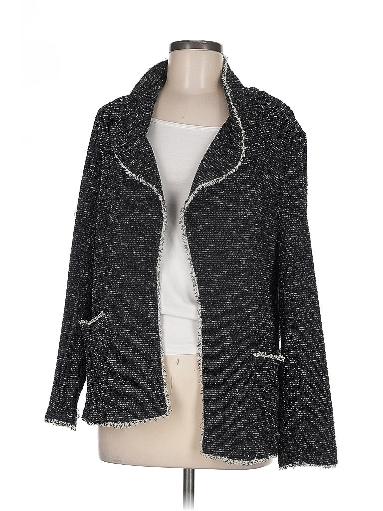 Pre-owned Max Studio Blazer Jacket In Black