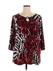 Susan Graver 3/4 Sleeve Blouse
