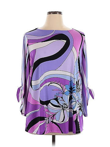 Susan Graver 3/4 Sleeve Blouse (view 1)
