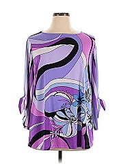 Susan Graver 3/4 Sleeve Blouse