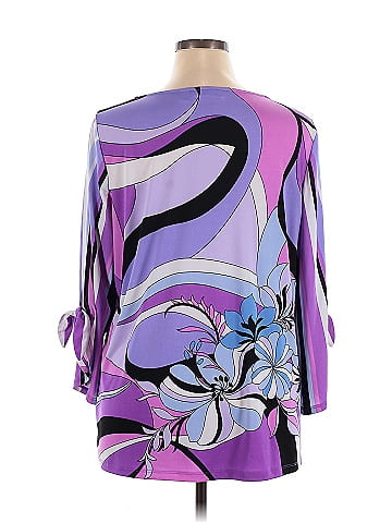 Susan Graver 3/4 Sleeve Blouse (view 2)