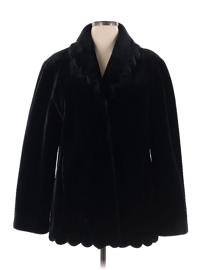 Incognita 100% Acrylic Black Cardigan Size XL - photo 1