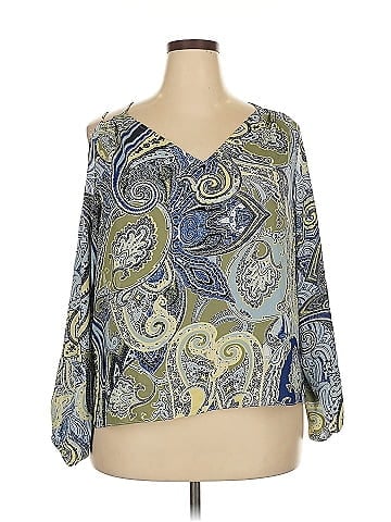 Soho JEANS NEW YORK & COMPANY 3/4 Sleeve Blouse (view 1)