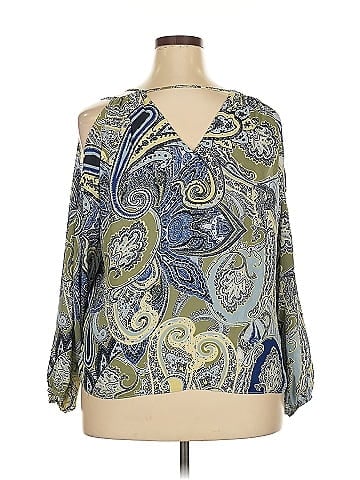 Soho JEANS NEW YORK & COMPANY 3/4 Sleeve Blouse (view 2)