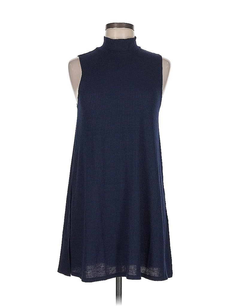 Eye Candy Solid Blue Casual Dress Size M - photo 1