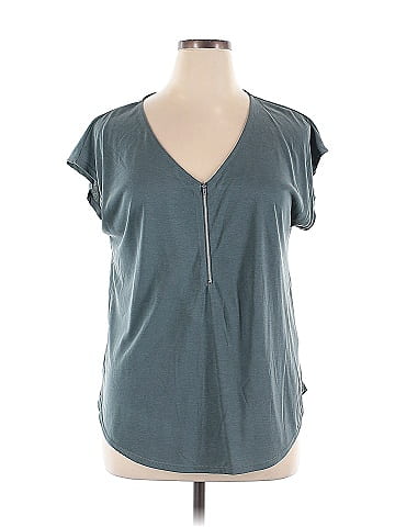 Green Envelope Short Sleeve Top (view 1)