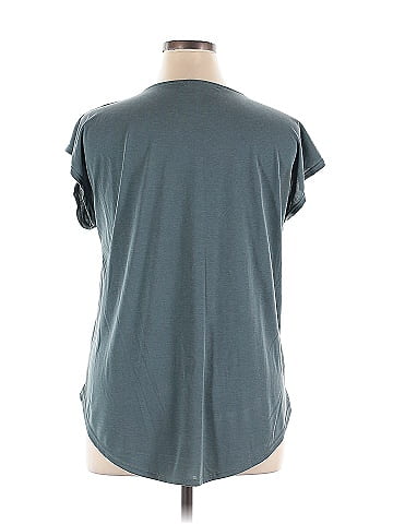 Green Envelope Short Sleeve Top (view 2)