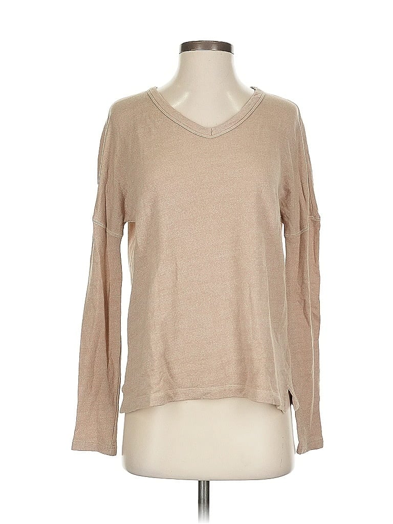 Sundry Tan Long Sleeve T-Shirt Size S - photo 1