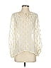 S.Y.L.K. 100% Silk Ivory 3/4 Sleeve Silk Top Size S - photo 1