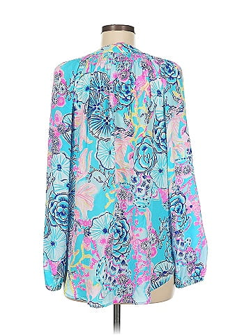 Lilly Pulitzer Long Sleeve Silk Top (view 2)