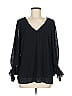 Vince Camuto 100% Polyester Black 3/4 Sleeve T-Shirt Size M - photo 1