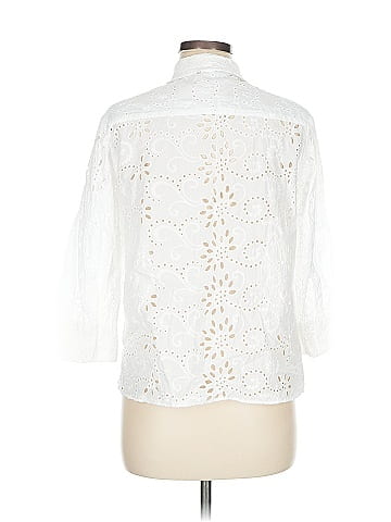 Zara 3/4 Sleeve Button-Down Shirt (view 2)