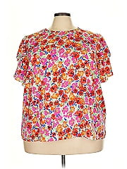 Shein Curve Short Sleeve Blouse